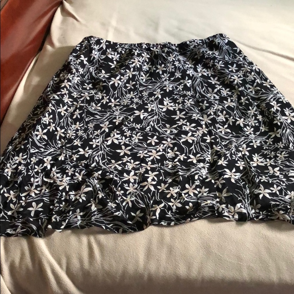 JM Collection Plus Size Flower Print Skirt